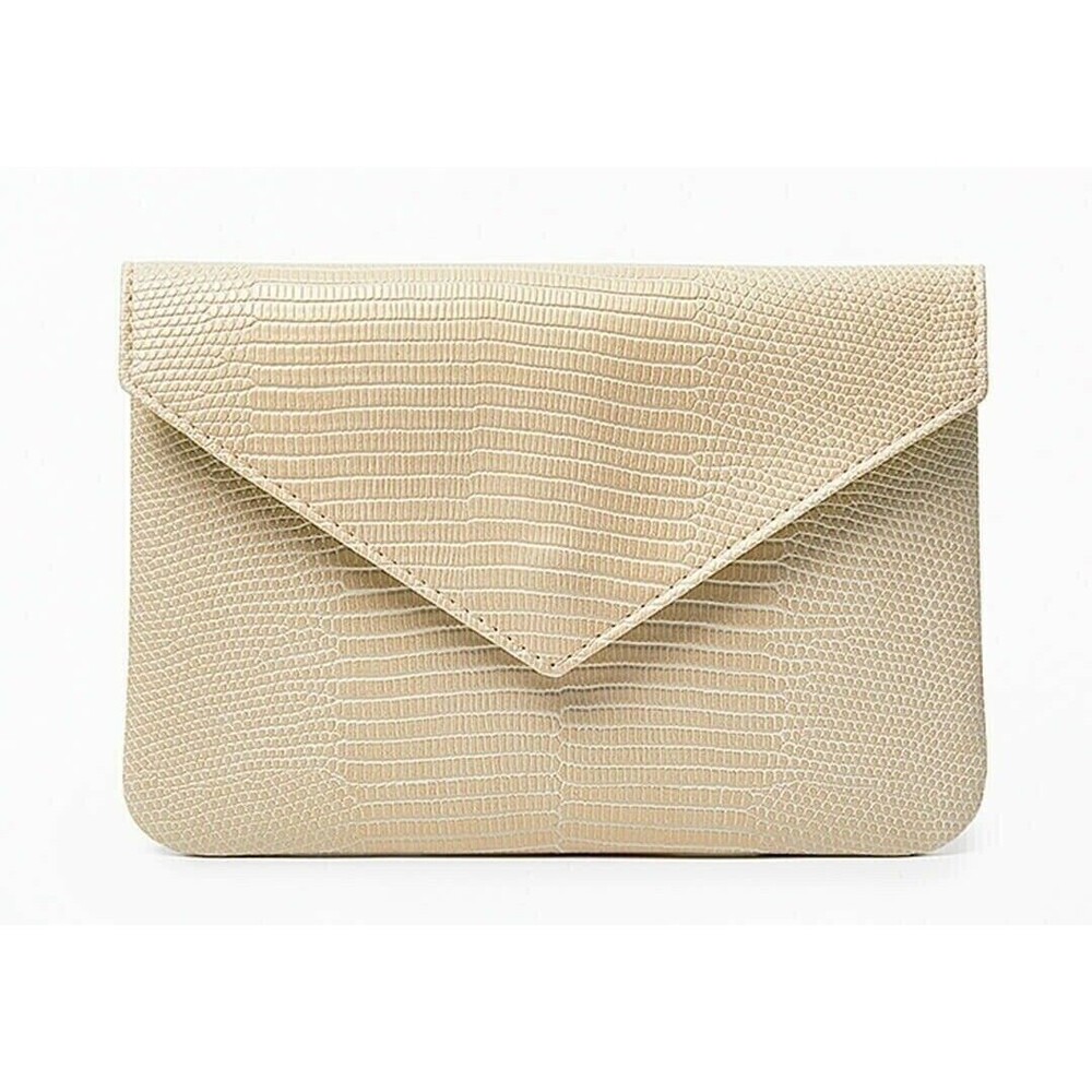 Snake Embossed Snap Closure Wallet Clutch Pouch Travel Makeup Bag Case NEW